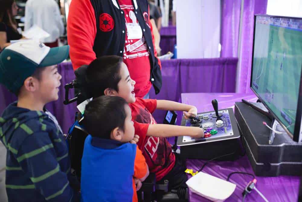 Children’s Hospital in New Orleans patients with accessible gaming equipment image