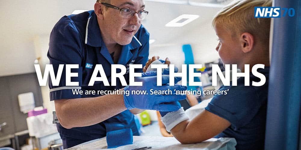 NHS recruitment campaign image