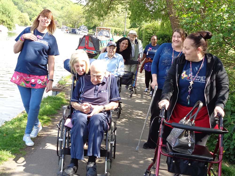 Residents from High Wycombe with staff during their Memory Walk image