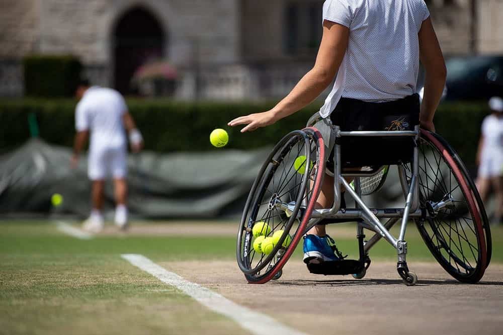 Wheelchair quad tennis image