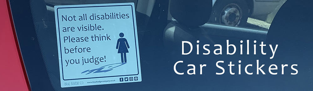 Blue Badge Co disability car sticker image
