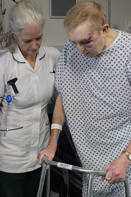 Ann Drea with falls patient image