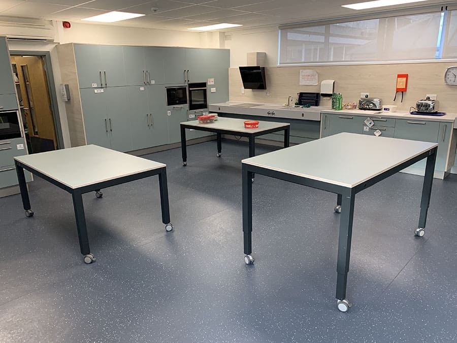 The new Food Technology room at the Victoria School & Specialist Arts College in Birmingham image