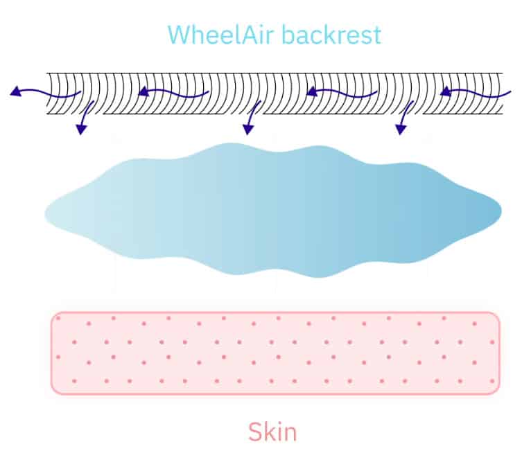WheelAir backrest graphic
