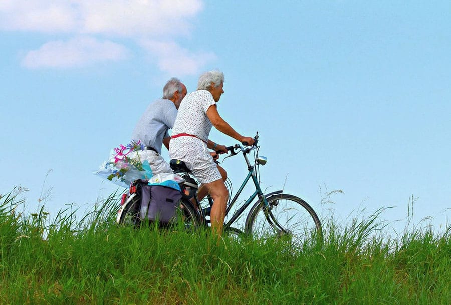 older person cycling activity exercise