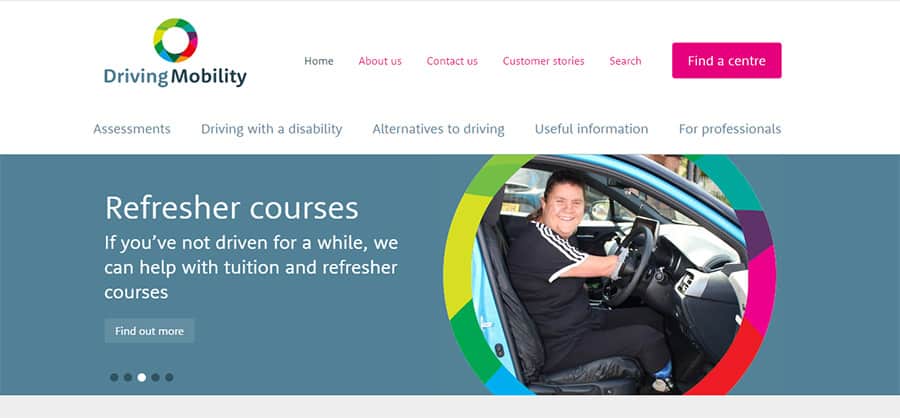 Driving Mobility new website image