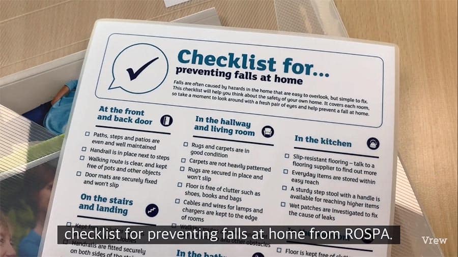 Hertfordshire County Council falls prevention packs image