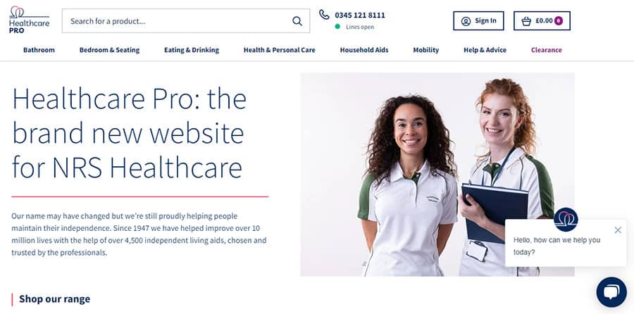Healthcare Pro website image