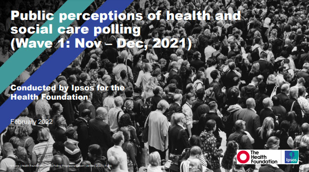 Public perceptions of the NHS and social care: performance, policy and expectations report cover