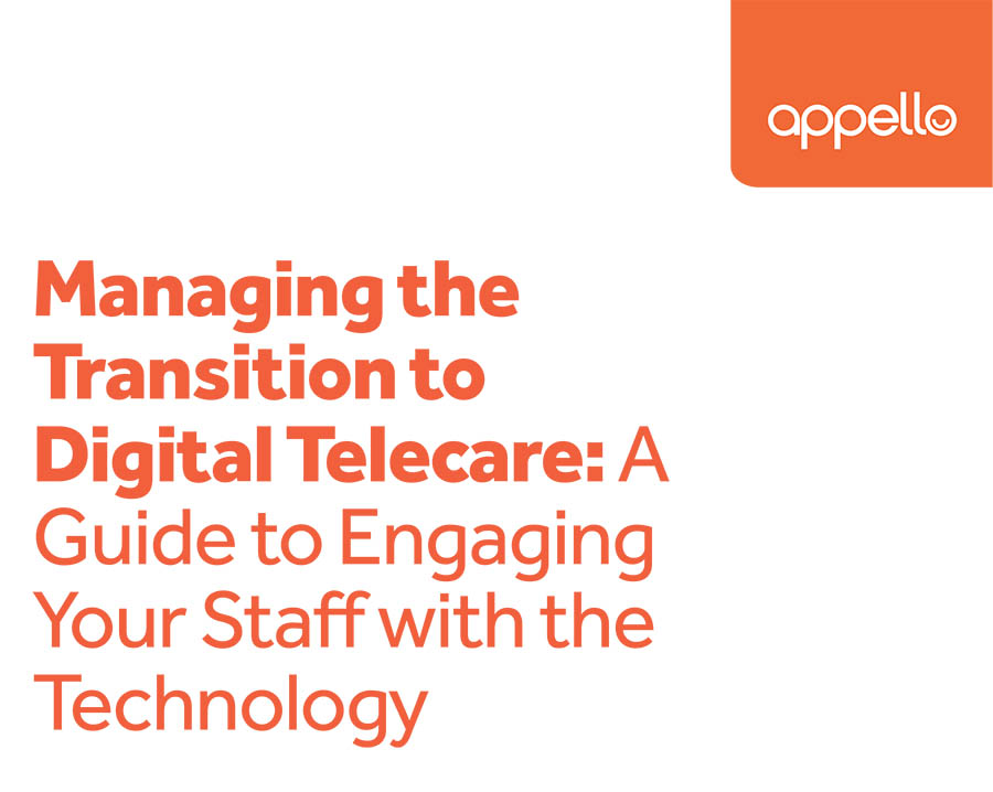 Appello guide on engaging staff with digital telecare services image