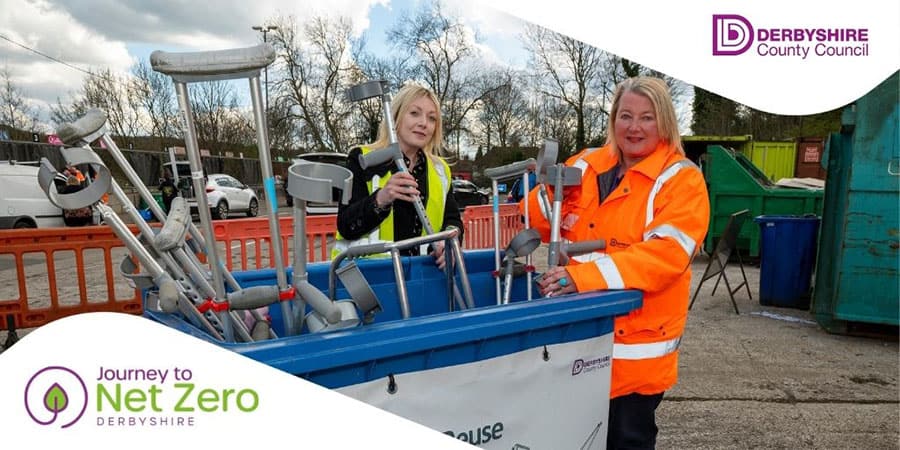 Derbyshire County Council equipment recycling scheme image