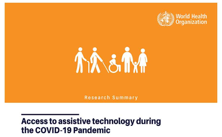 WHO Access to assistive technology during the COVID-19 Pandemic image