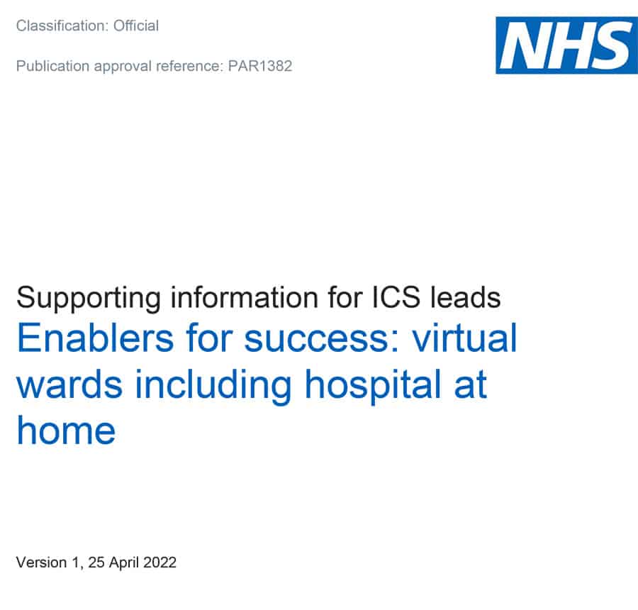 NHS virtual wards guidance image