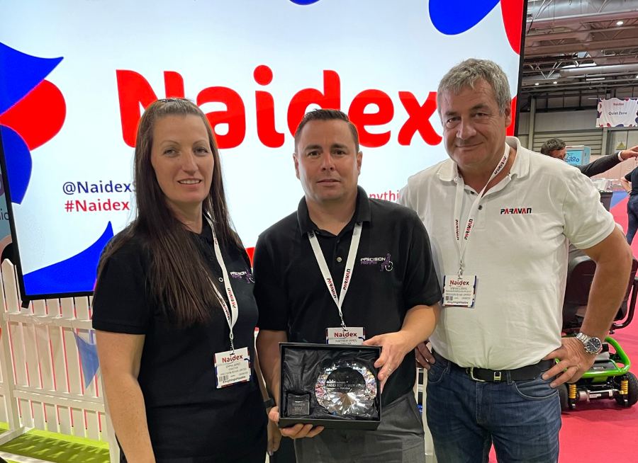 Precision Rehab accepts 'Best in show' Naidex award.