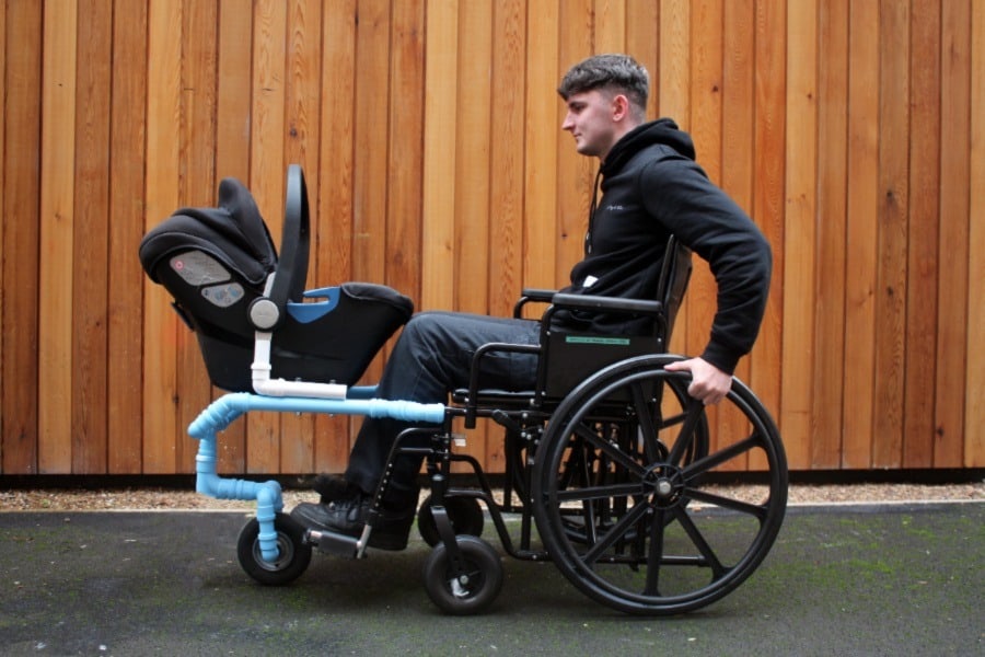 Tom Baker wheelchair buggy image