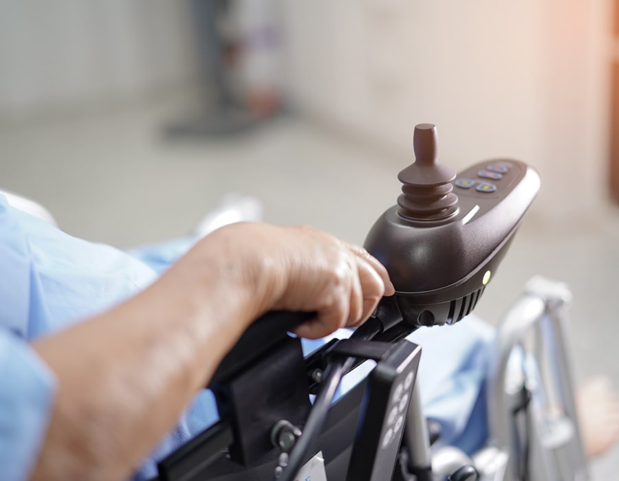 Powered wheelchair joystick image