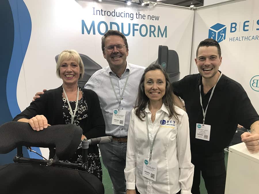 Bart and the BES Healthcare team at the Moduform booth image